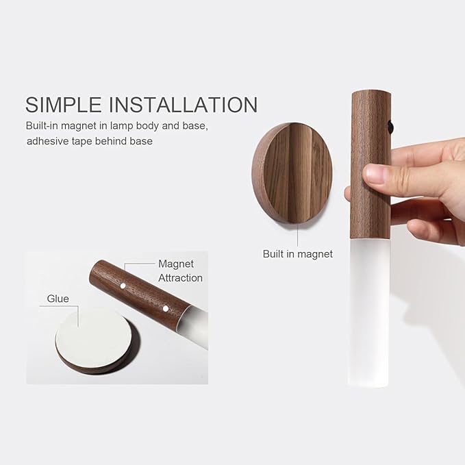 LED Magnetic Auto Motion Sensor Portable Night Light