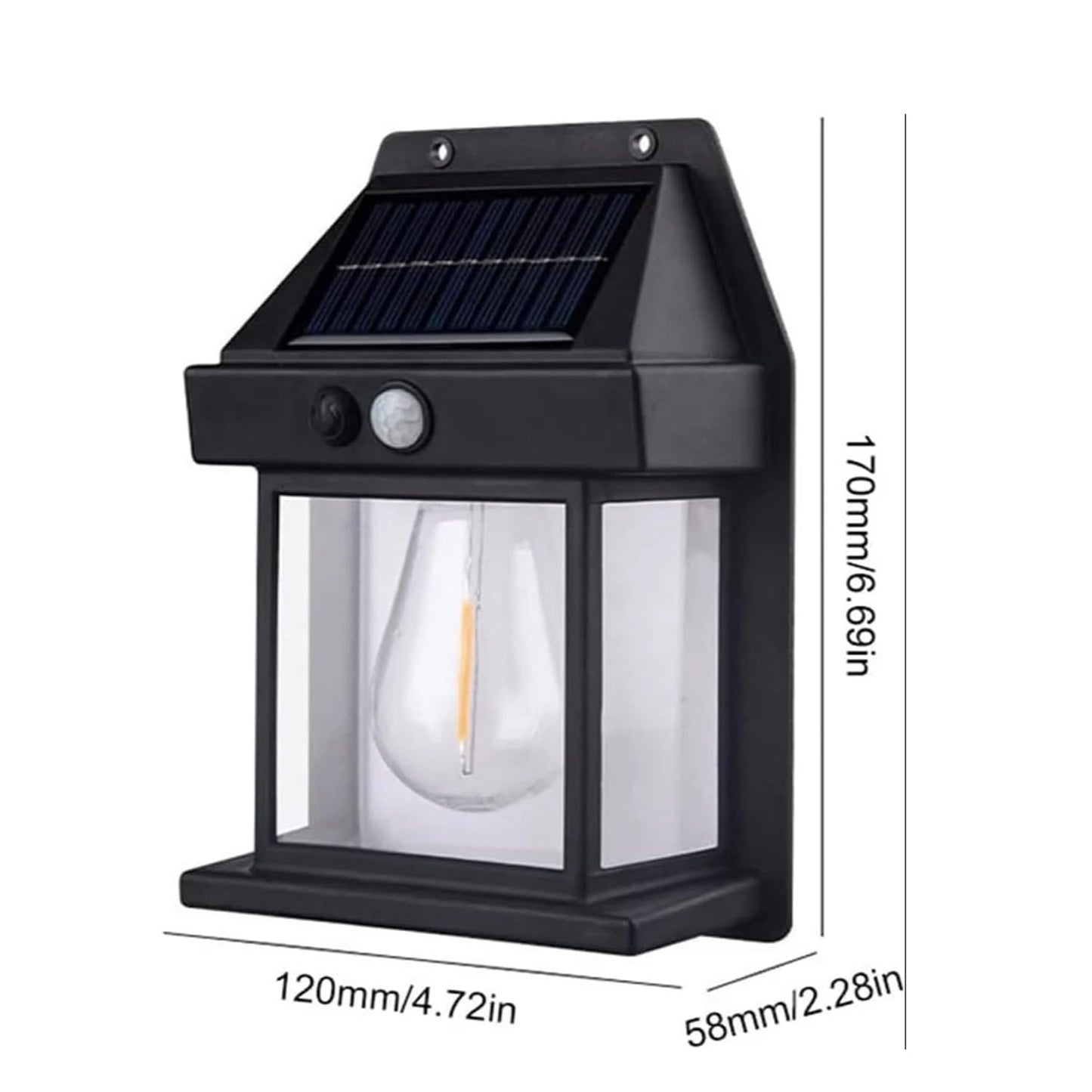 GuardGlow Solar Wall Light