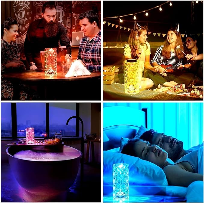 Crystal Diamond Table Lamp