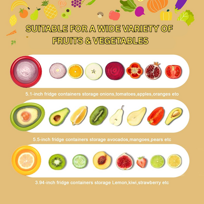 Fruit Vegetable Silicone Storage Containers